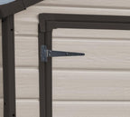 Keter Manor Apex Garden Shed - 6 x 5 ft, Double Door, Beige