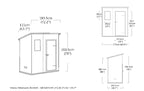 Keter Manor Pent Garden Shed, Single Door - 6 x 4 ft, Beige