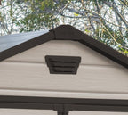 Keter Manor Apex Garden Shed - 6 x 5 ft, Double Door, Beige