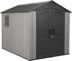 Lifetime 60310 Garden Storage Shed - 7 x 9.5 ft (213 x 289cm), HDPE, Tan