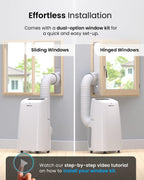 Pro Breeze 4-in-1 Powerful Portable Air Conditioner 12,000 BTU - Smart Home WiFi Compatible