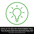 Ninja Foodi Countertop Oven - 10-in-1 Multifunction, Silver/Black