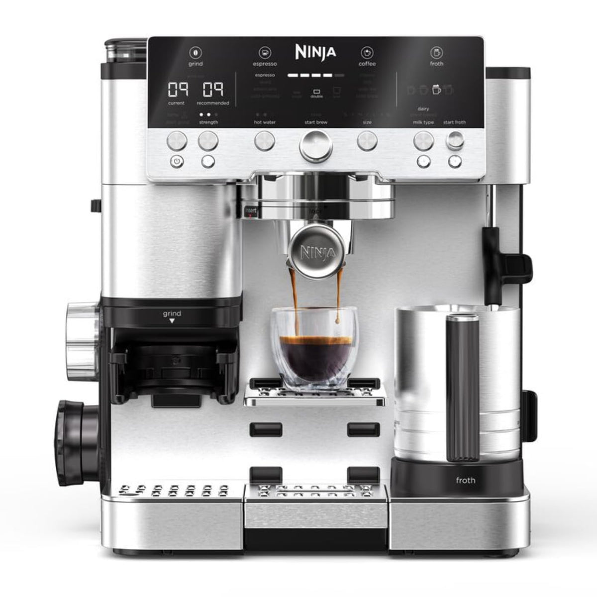 Ninja Luxe Premier Coffee Machine - 3-in-1 Espresso/Cold Brew/Filter, Black