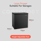 Cookology Chest Freezer - 418L Freestanding, Black