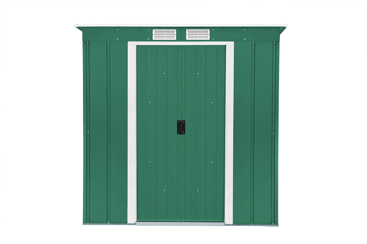 Duramax ECO Metal Garden Shed - 10 x 8 ft (7.80 m2), Galvanized Steel, Anthracite