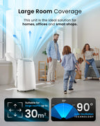 Pro Breeze 4-in-1 Powerful Portable Air Conditioner 12,000 BTU - Smart Home WiFi Compatible
