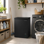 Cookology Chest Freezer - 418L Freestanding, Black