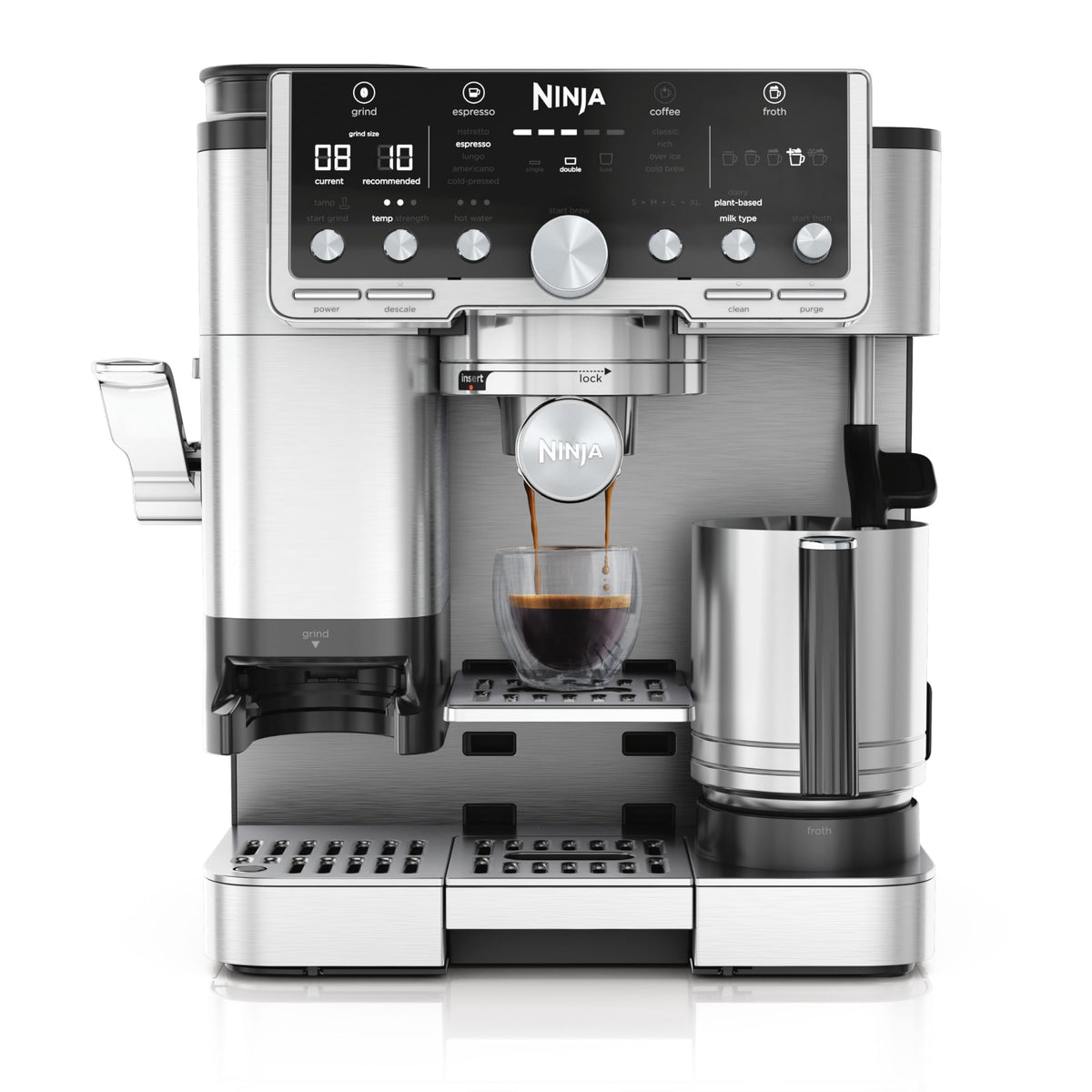 Ninja Luxe Premier Coffee Machine - 3-in-1 Espresso/Cold Brew/Filter, Black