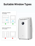 DREO 12000 BTU Portable Air Conditioner, 3-in-1 Cool/Fan/Dry Quiet AC Unit for Bedroom