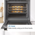 Bosch Series 2 Built-In Single Oven - HHF113BR0B, Stainless Steel