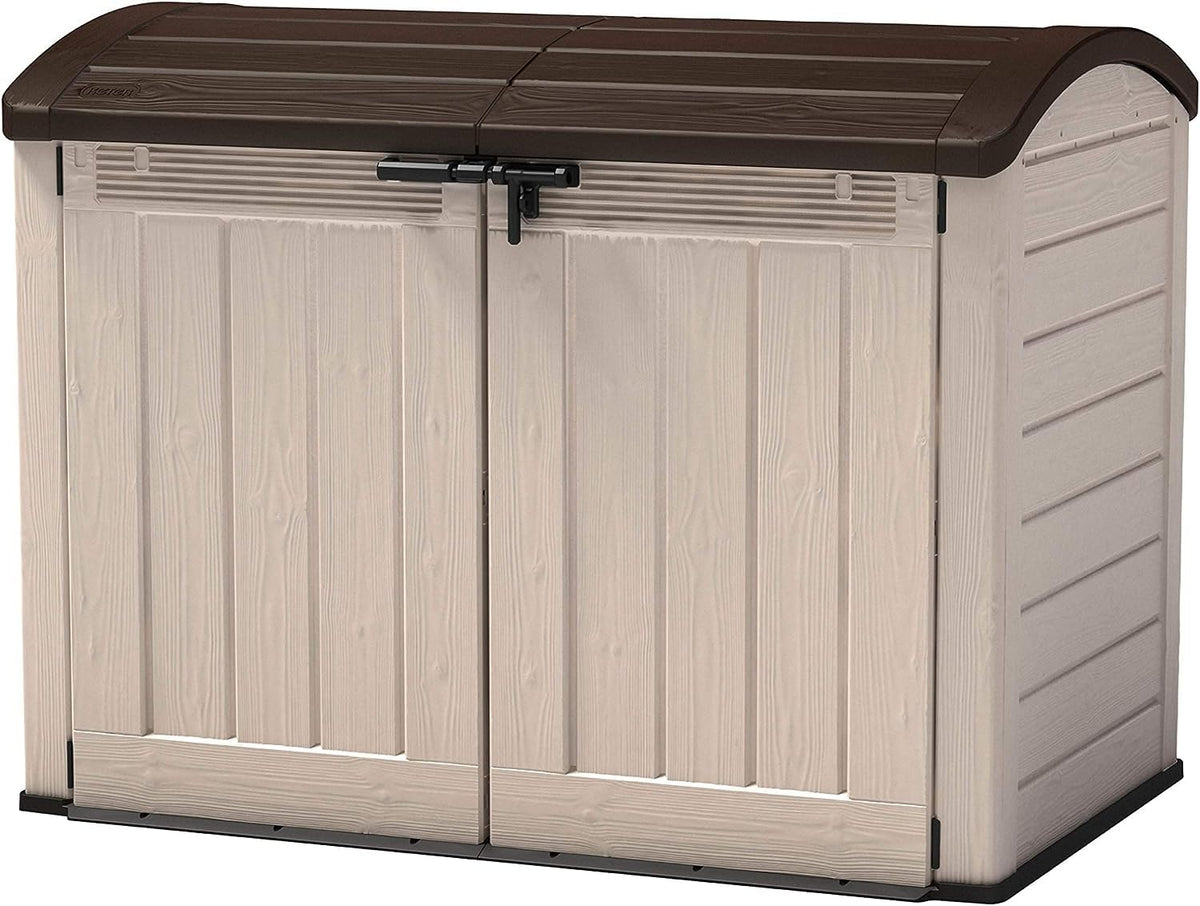 Keter Store It Out Ultra Garden Storage Shed - 177 x 113 x 134cm, Beige/Brown