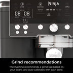 Ninja Luxe Premier Coffee Machine - 3-in-1 Espresso/Cold Brew/Filter, Black