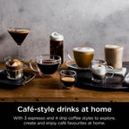 Ninja Luxe Premier Coffee Machine - 3-in-1 Espresso/Cold Brew/Filter, Black