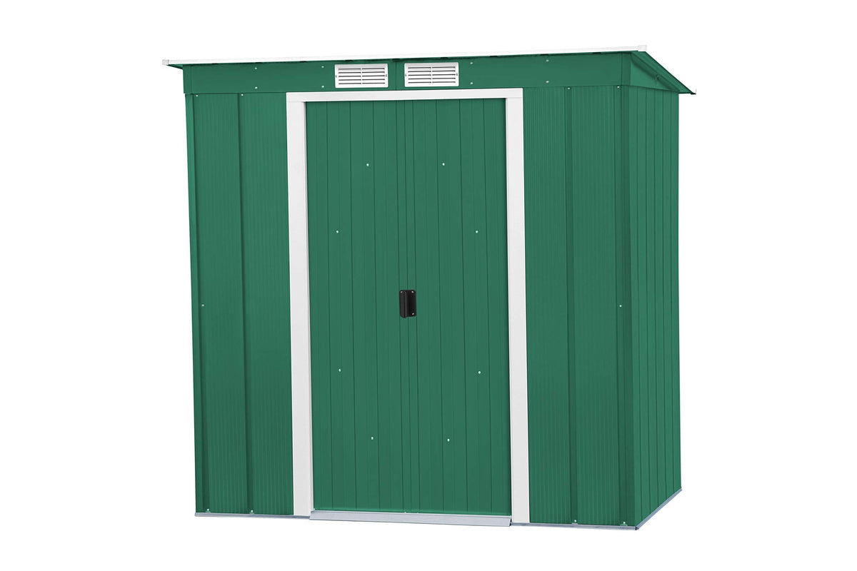 Duramax ECO Metal Garden Shed - 10 x 8 ft (7.80 m2), Galvanized Steel, Anthracite
