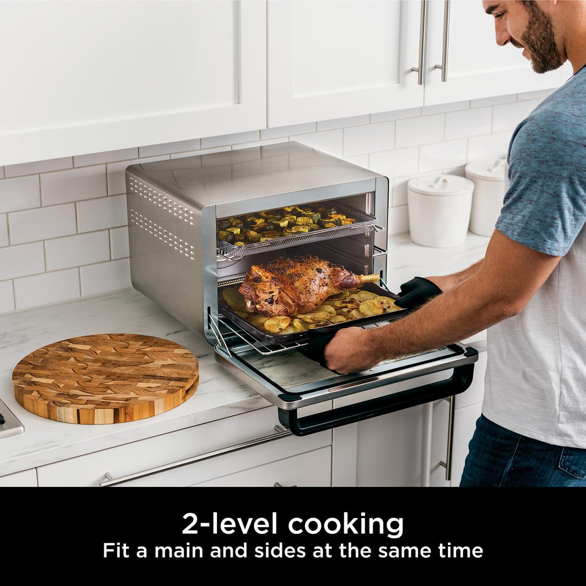 Ninja Foodi Countertop Oven - 10-in-1 Multifunction, Silver/Black