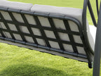 Garden Store Direct Somerset Swing Chair, 3-Seater - Hammock Bench, Grey