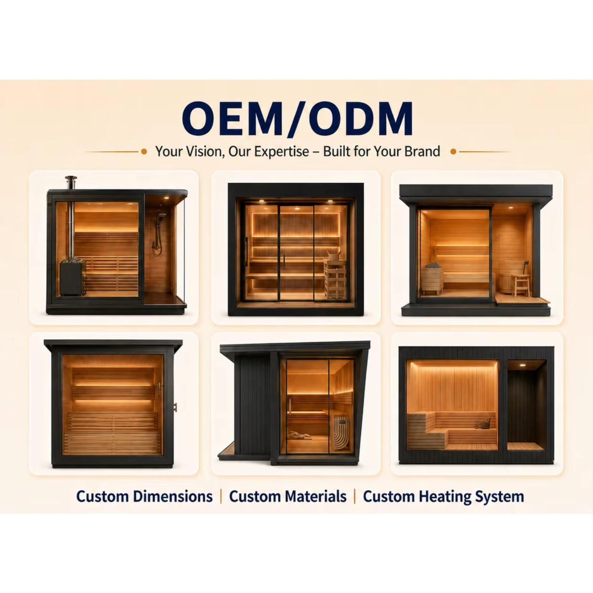 Cedar Wood Outdoor Sauna, 2-4 Person - Electric Heater, WiFi Control, LED Lights