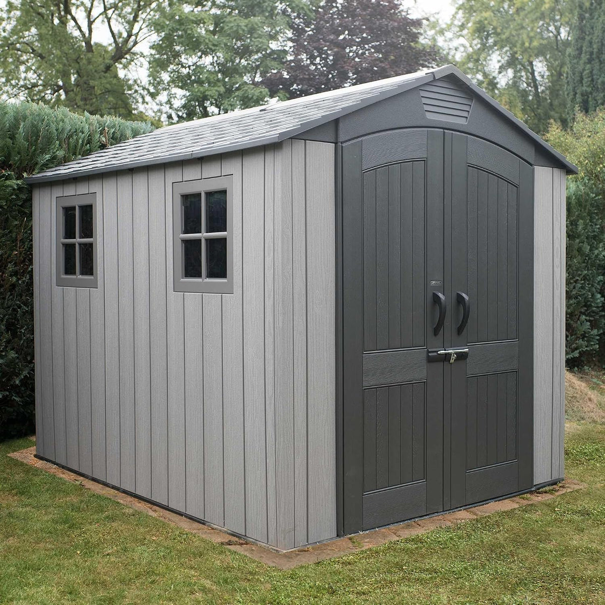 Lifetime 60310 Garden Storage Shed - 7 x 9.5 ft (213 x 289cm), HDPE, Tan