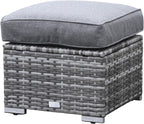 Goods Emporium Rattan Garden Furniture Set, 9-Seater - Rising Table, Left/Right Hand Configurable, Dark Grey