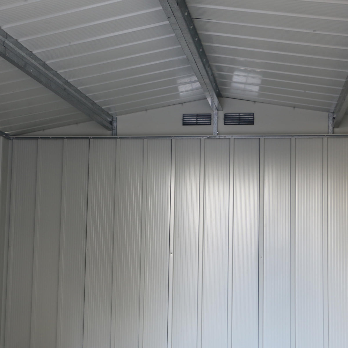 Duramax ECO Metal Garden Shed - 10 x 8 ft (7.80 m2), Galvanized Steel, Anthracite