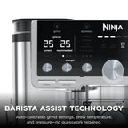 Ninja Luxe Premier Coffee Machine - 3-in-1 Espresso/Cold Brew/Filter, Black