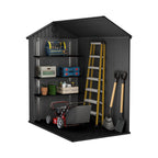 Keter Darwin Apex Garden Shed, Single Door - 6 x 4 ft, Grey