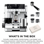 Ninja Luxe Premier Coffee Machine - 3-in-1 Espresso/Cold Brew/Filter, Black
