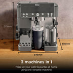 Ninja Luxe Premier Coffee Machine - 3-in-1 Espresso/Cold Brew/Filter, Black