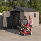 Lifetime 60310 Garden Storage Shed - 7 x 9.5 ft (213 x 289cm), HDPE, Tan