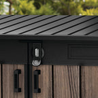 Keter Signature Horizontal Storage Shed - 2020L, Rosewood