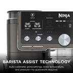 Ninja Luxe Premier Coffee Machine - 3-in-1 Espresso/Cold Brew/Filter, Black