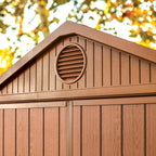 Keter Darwin Apex Garden Shed, Double Door - 6 x 4 ft, Brown