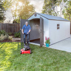 Lifetime 60310 Garden Storage Shed - 7 x 9.5 ft (213 x 289cm), HDPE, Tan
