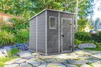 Keter Manor Pent Garden Shed - 6 x 6 ft, Grey
