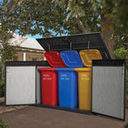 Keter Grande Store Garden Shed, Double Door - Duotech, Grey