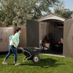 Lifetime 60310 Garden Storage Shed - 7 x 9.5 ft (213 x 289cm), HDPE, Tan