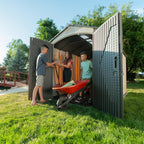 Lifetime 60310 Garden Storage Shed - 7 x 9.5 ft (213 x 289cm), HDPE, Tan