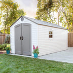 Lifetime 60310 Garden Storage Shed - 7 x 9.5 ft (213 x 289cm), HDPE, Tan