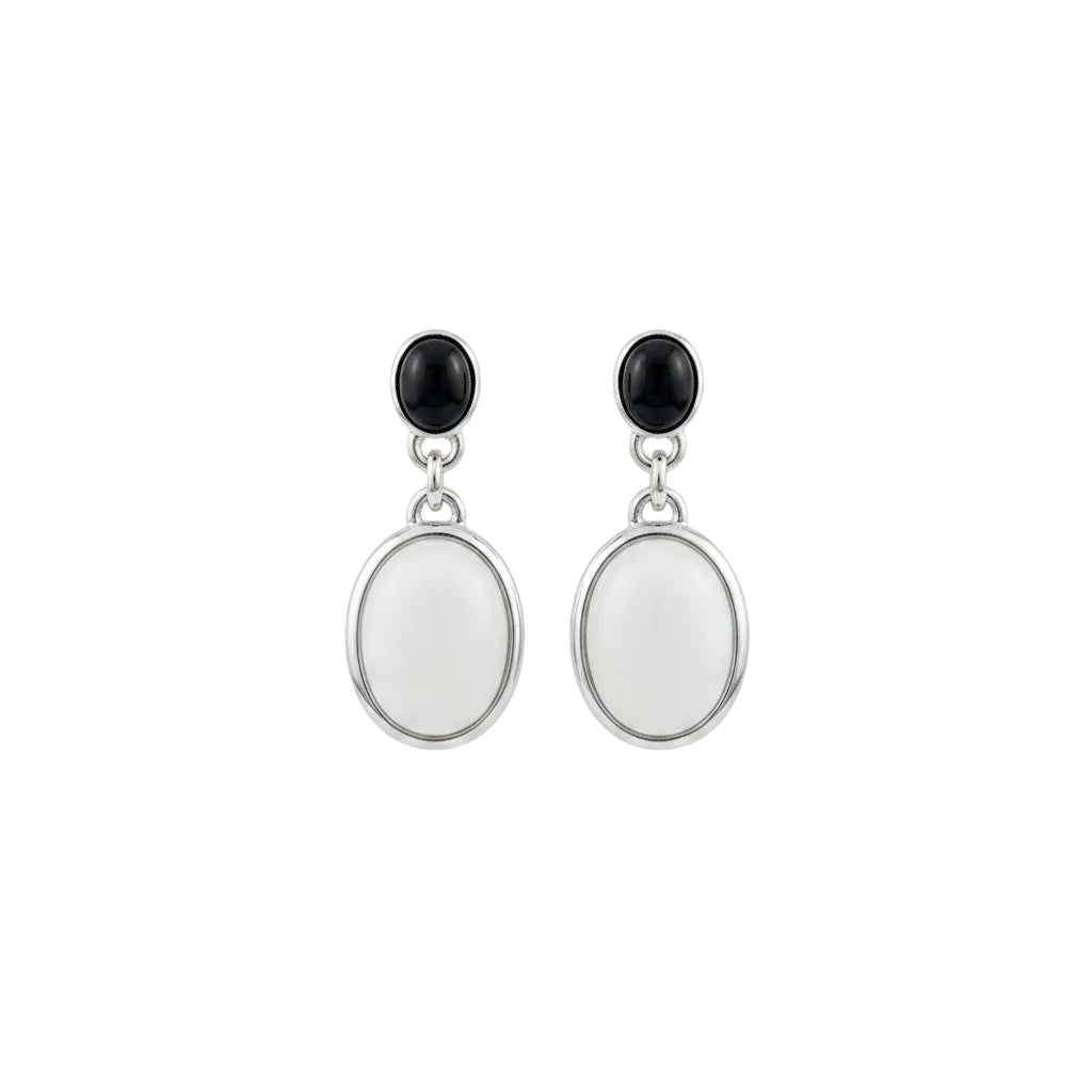 925 silver oval geometric stud earrings for women electroplated
