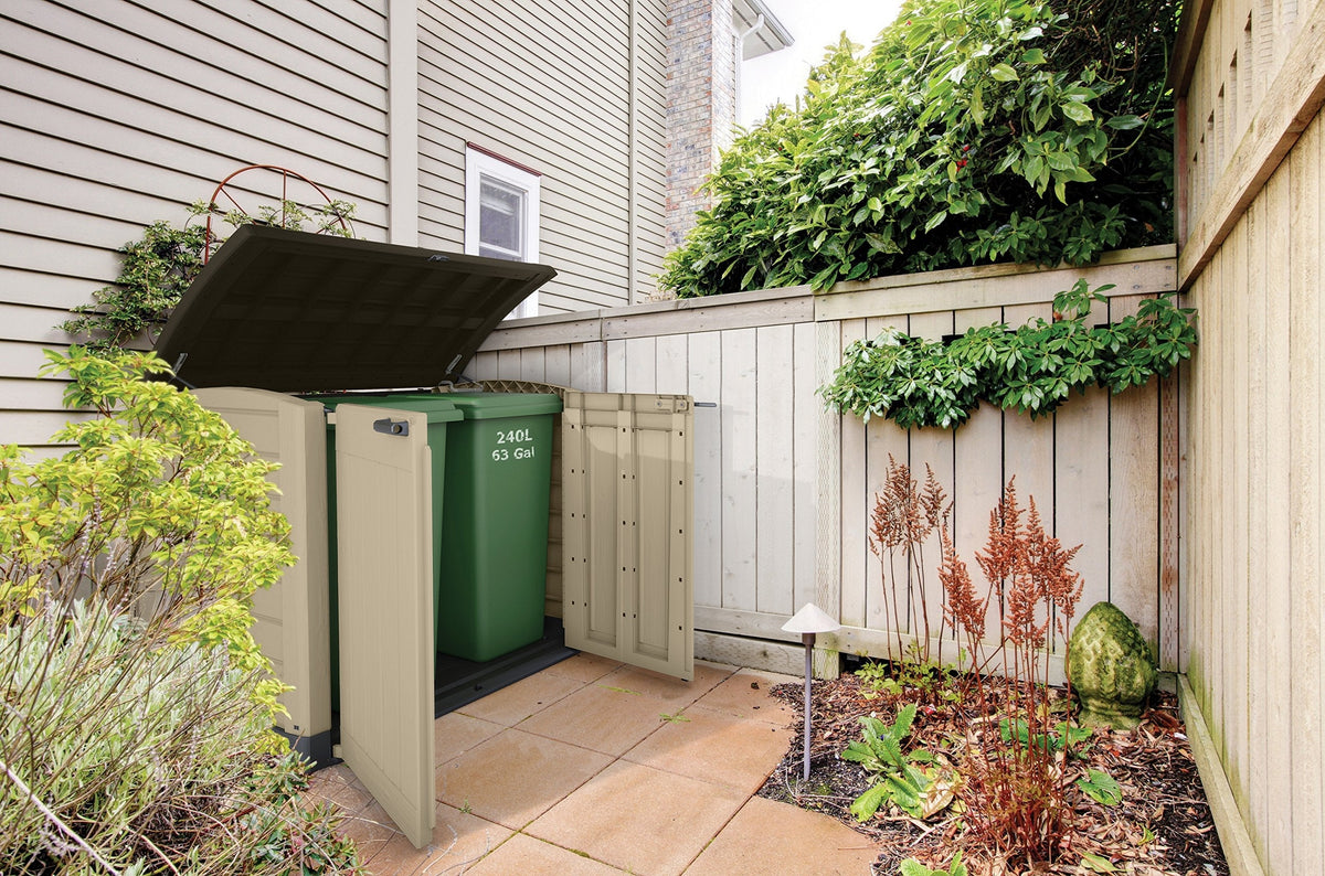 Keter Store It Arc Garden Shed - 1200L, Taupe/Beige