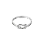 Cross wrap zircon ring for women stainless steel style