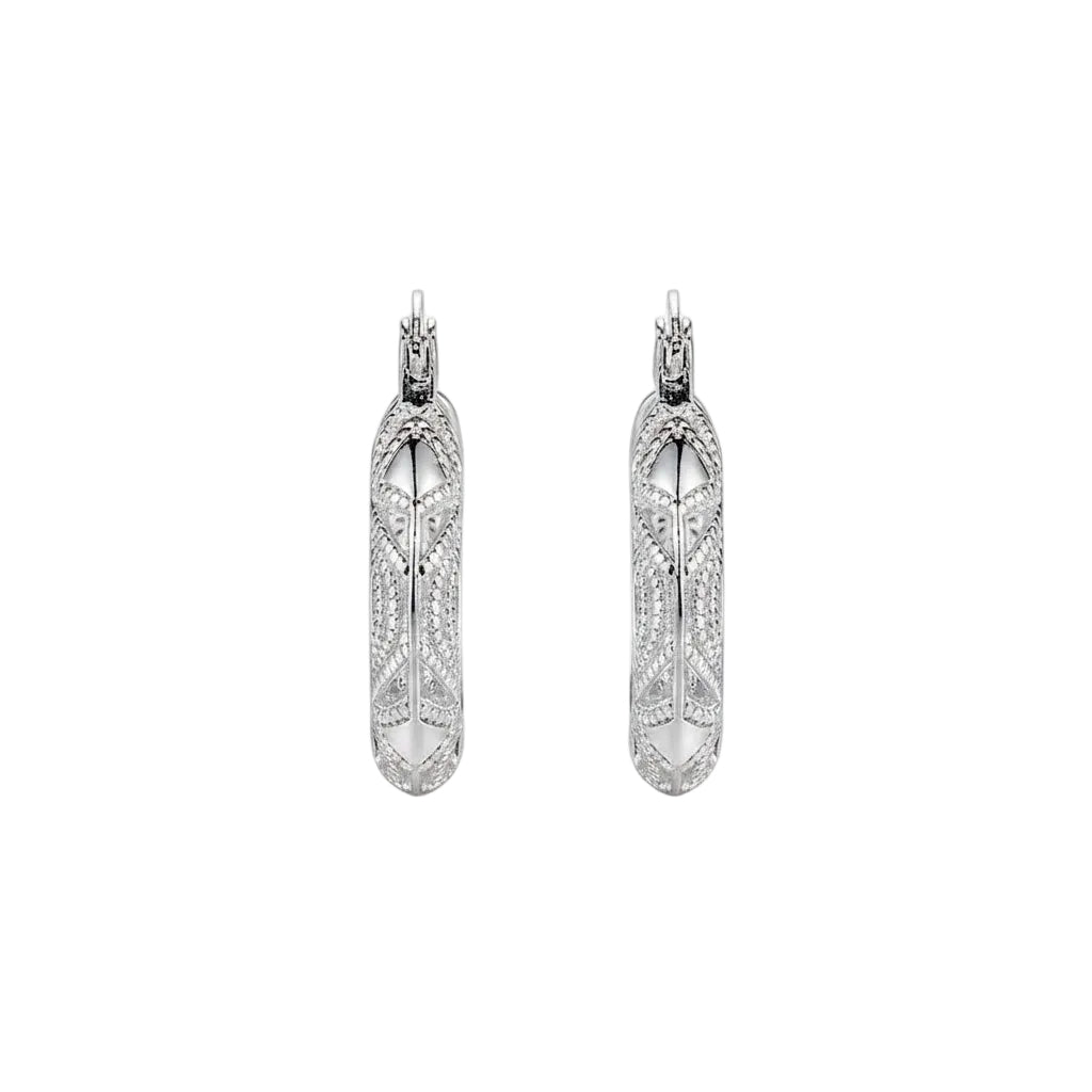Electroplated geometric earrings for women metal design