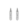 Electroplated geometric earrings for women metal design