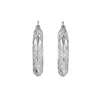 Geometric design metal earrings for women electroplated