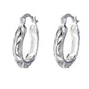 Geometric metal earrings for women with electroplated design
