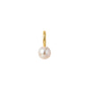 Gold color pearl hoop earrings for women copper plated