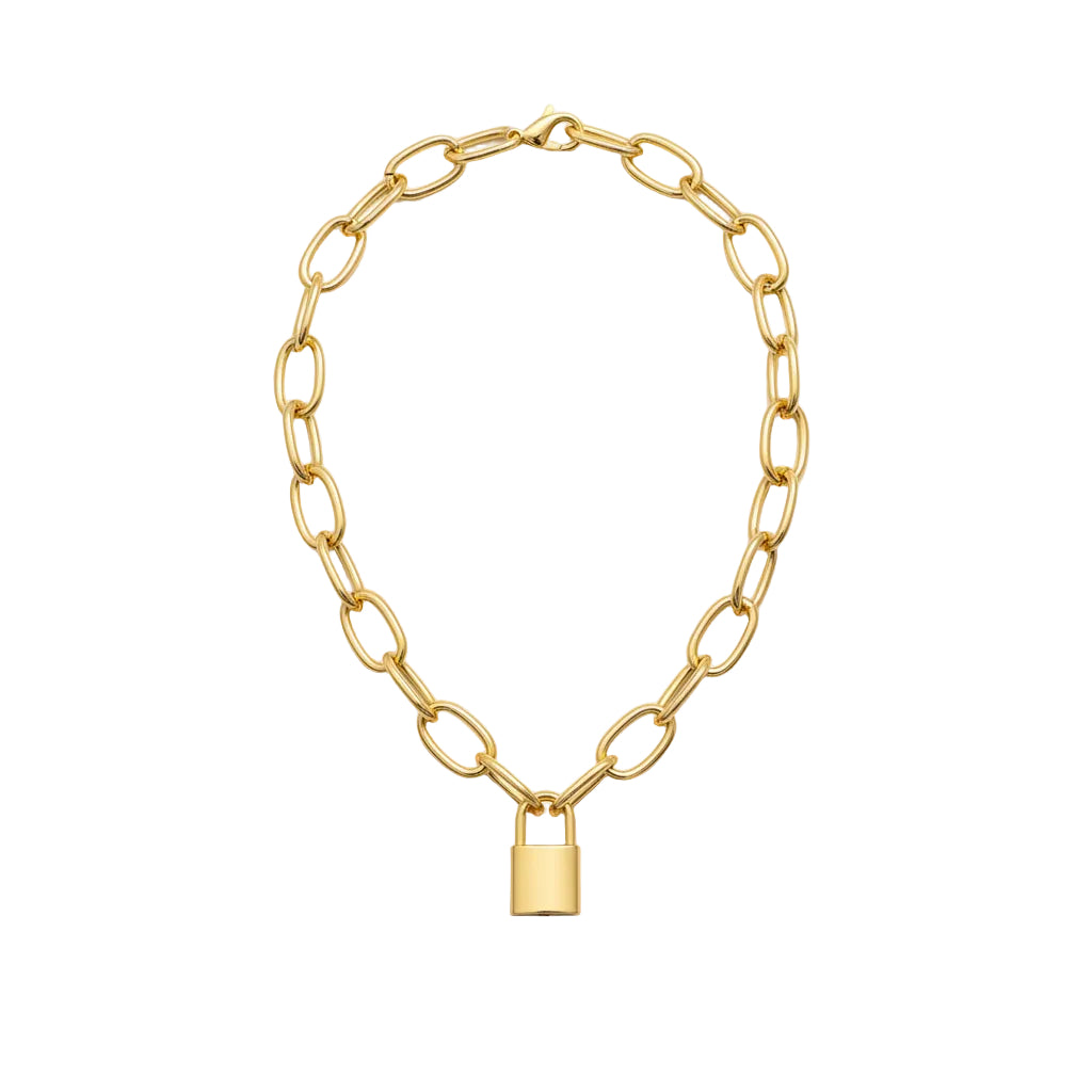 Gold and silver pearl pendant necklace for women geometric style