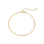2mm adjustable silver anklet for women foot chain style