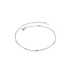 Electroplated S925 silver anklet with whale shape