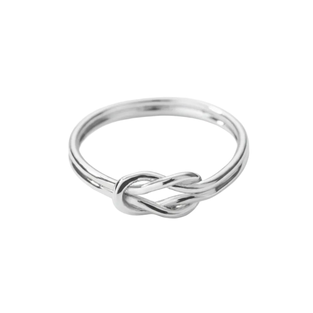 Women cross design ring in stainless steel with zircon detail